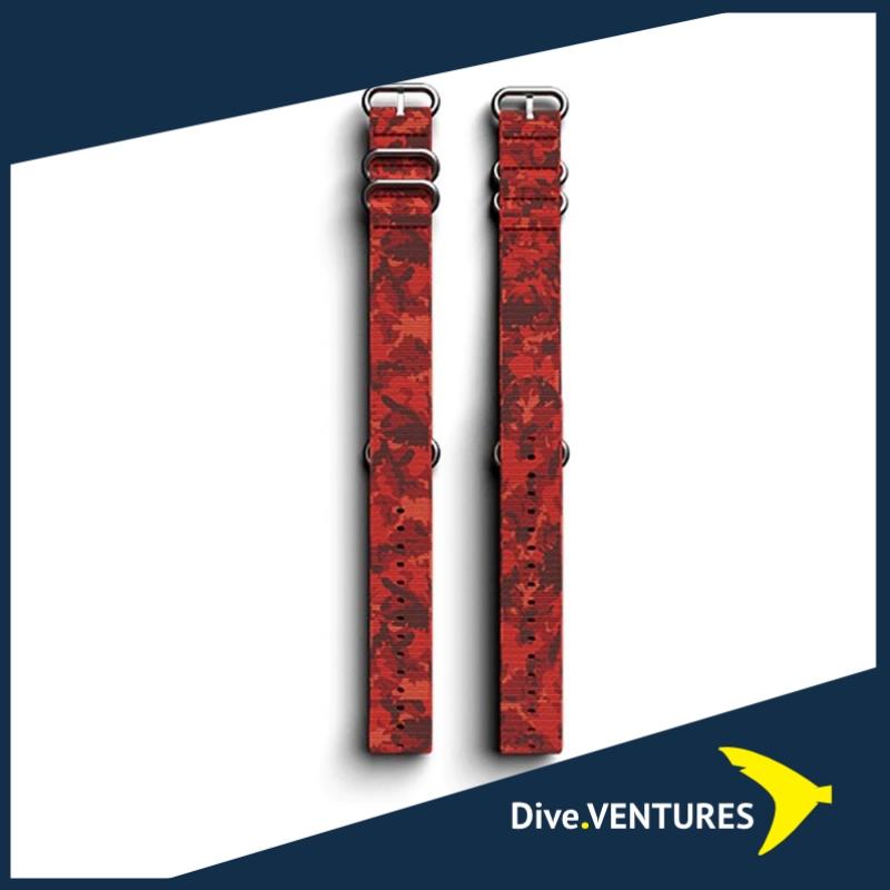 Deepblu Autumn Red NATO Wrist Strap