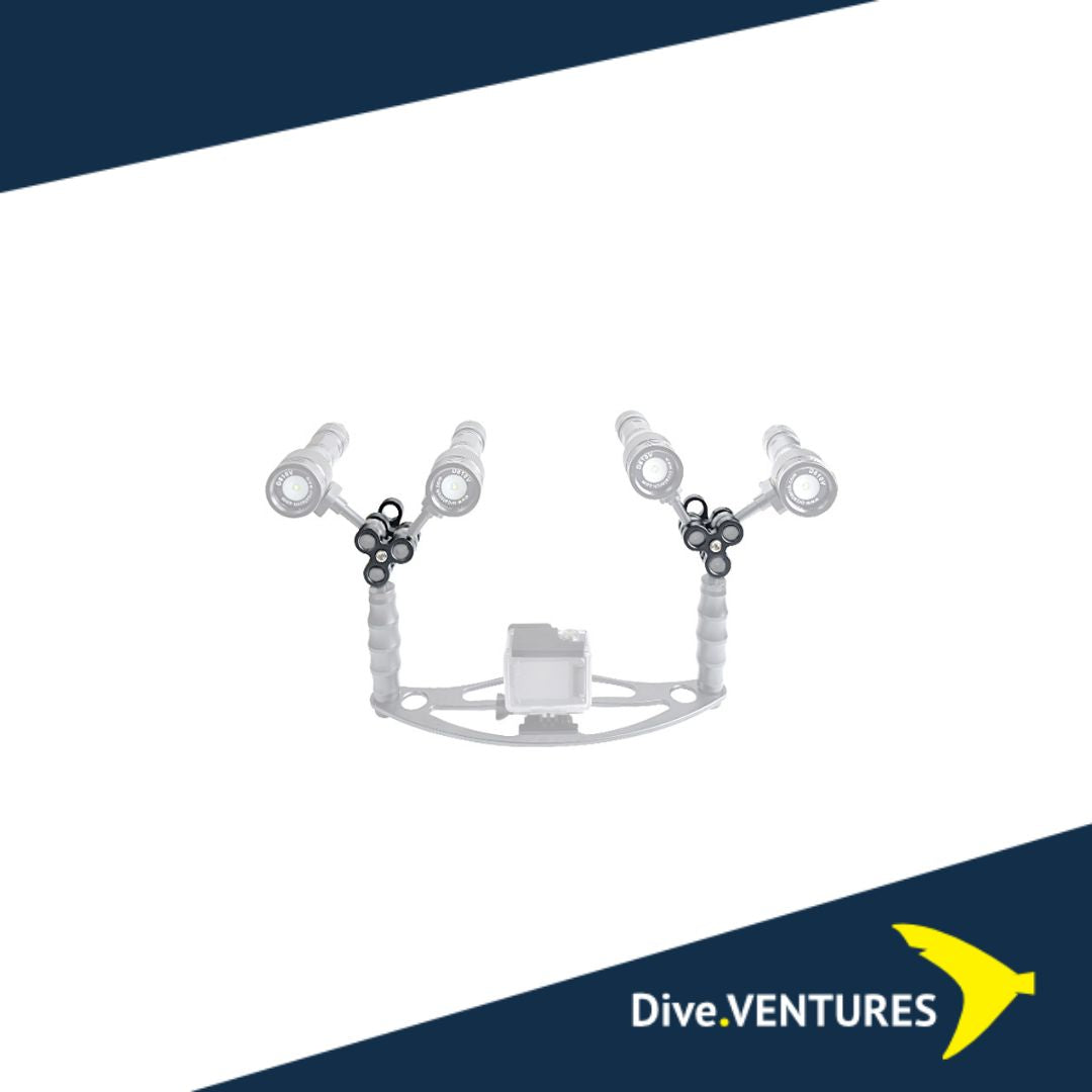 OrcaTorch ZJ14 Triple Ball Joint Clamp