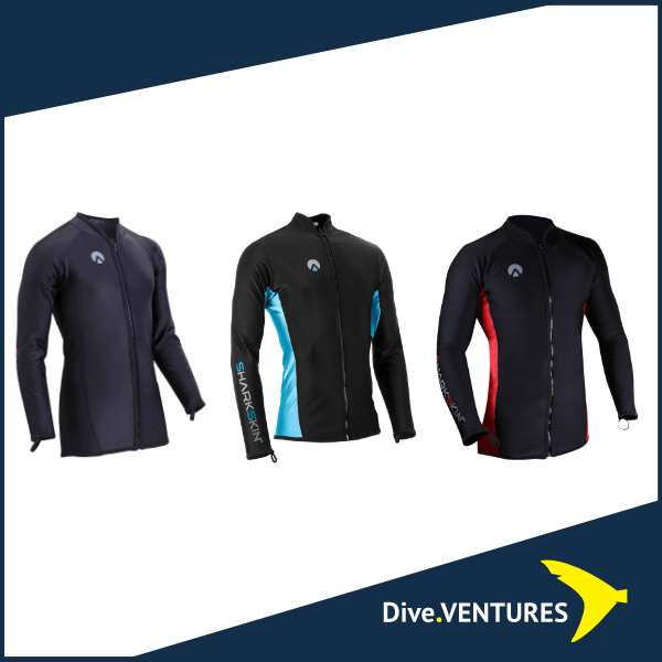 Sharkskin Chillproof Longsleeve Fullzip Male - Dive.VENTURES