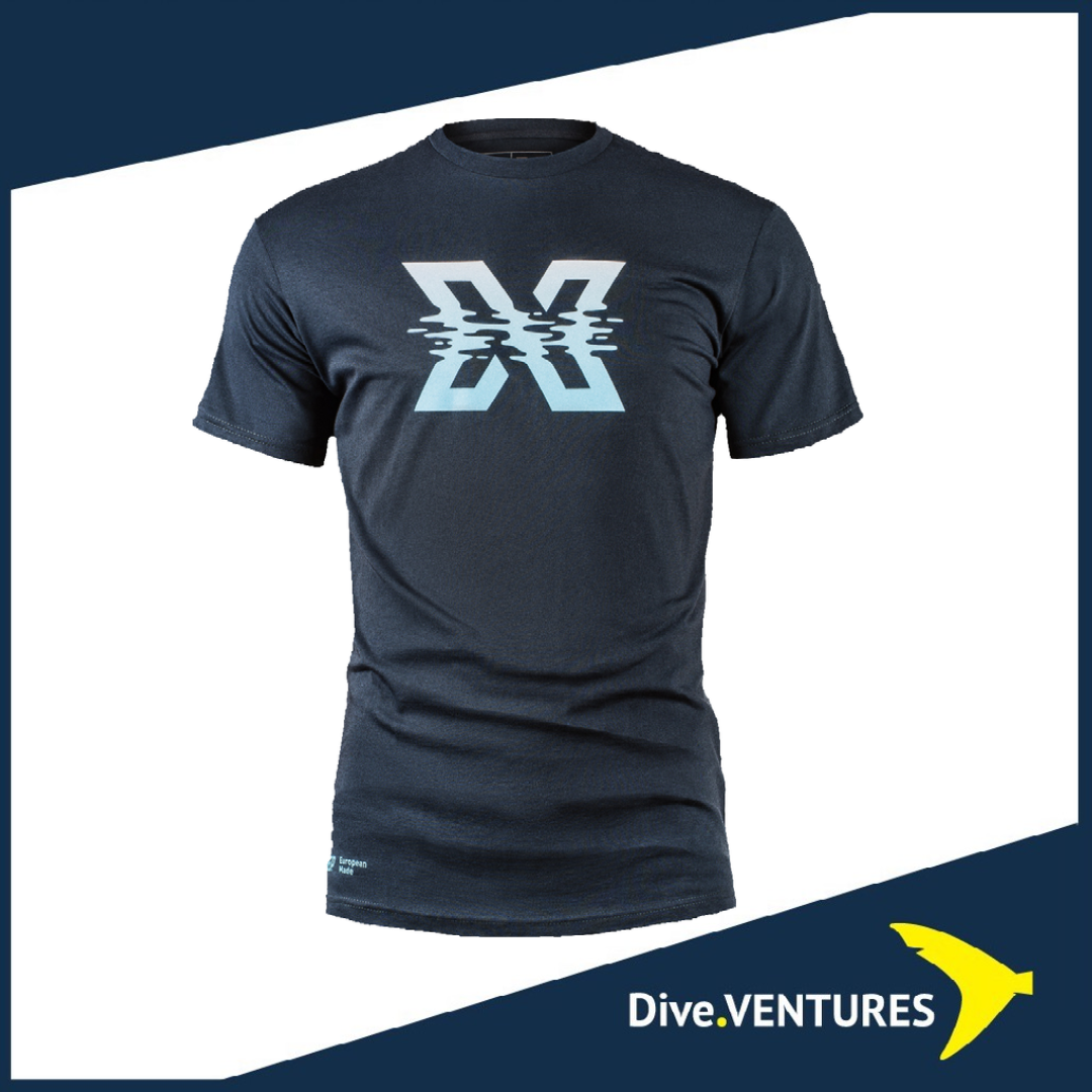 XDeep T-shirt Wavy X | Dive.VENTURES
