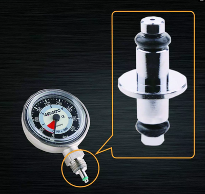 Aquatec Pressure gauge axis with o-ring. (EU)