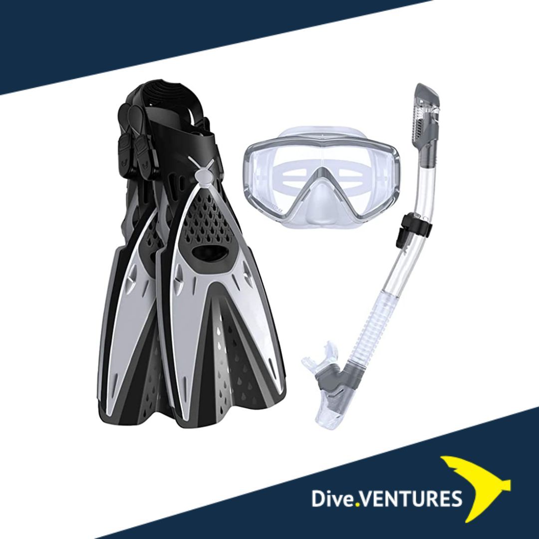 Aquatec Mask, Fin And Snorkel Set