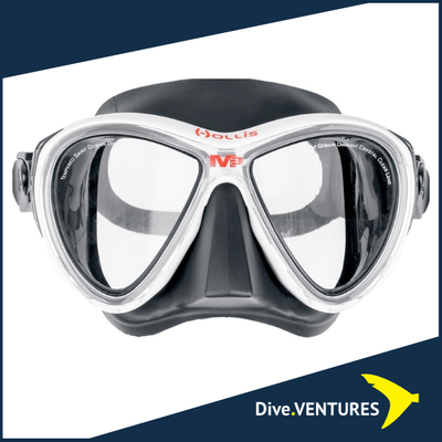 Hollis M-3 White/Black Mask - Dive.VENTURES