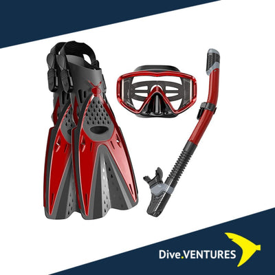 Aquatec Mask, Fin And Snorkel Set