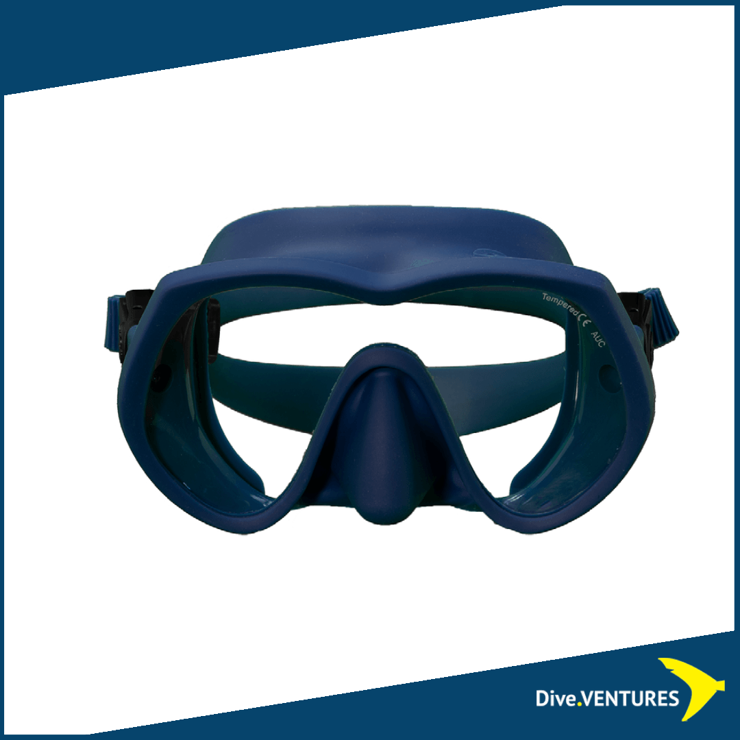 OMS Tattoo Mask Ocean Blue - Ultra Clear Lens - Asian Size  | Dive.VENTURES