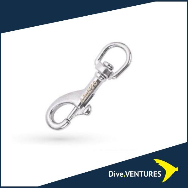 Aquatec Bolt Snaps With Swivel - 12mm x 80mm - Dive.VENTURES