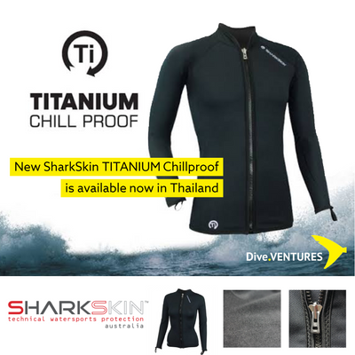 Sharkskin Titanium Chillproof Long Sleeve Full Zip Male - Dive.VENTURES