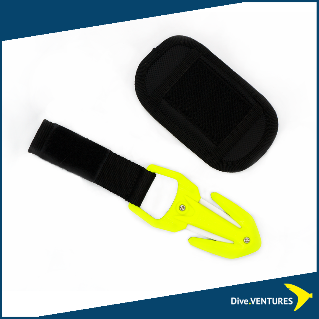 Ceramic Diving Line Cutter Black/Yellow | Dive.VENTURES
