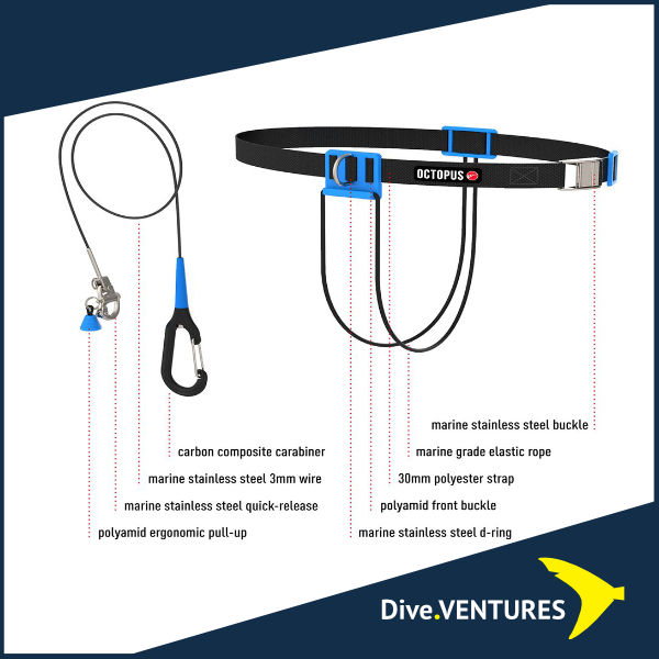 Octopus Freediving CNF Lanyard (With Belt) - Dive.VENTURES