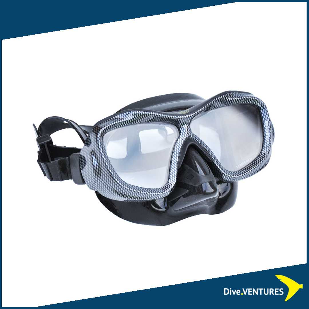 Poseidon Three Dee ( 3D) Scuba Diving Mask Black Kevlar | Dive.VENTURES