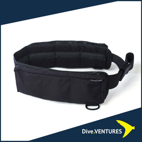 Poseidon Black Line Weight Belt - Dive.VENTURES