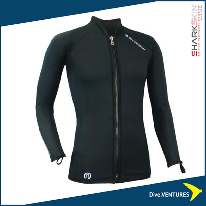 Sharkskin Titanium Chillproof Long Sleeve Full Zip Male - Dive.VENTURES