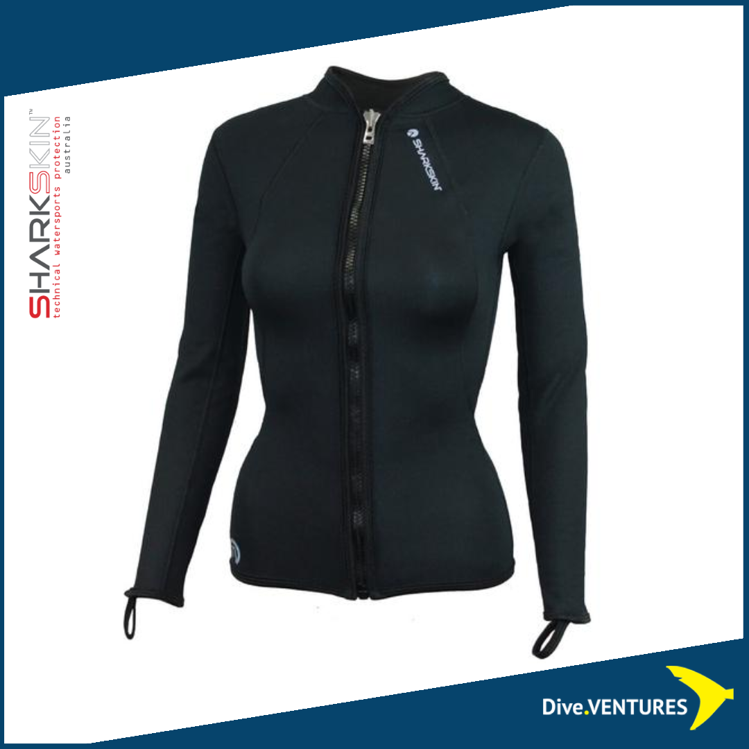 Sharkskin Titanium Chillproof Long Sleeve Full Zip Female - Dive.VENTURES