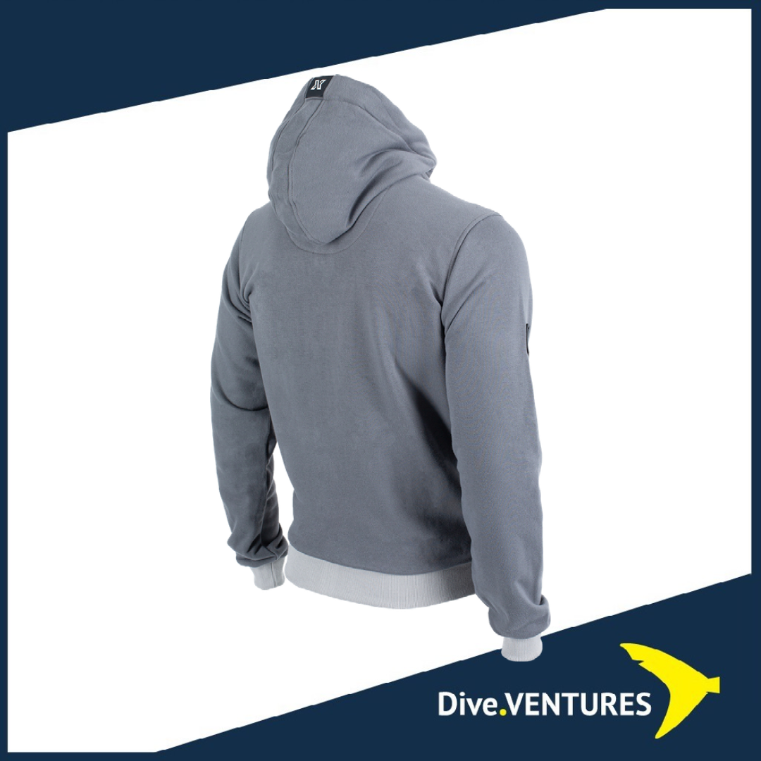 XDEEP Signature Hoodie Grey | Dive.VENTURES