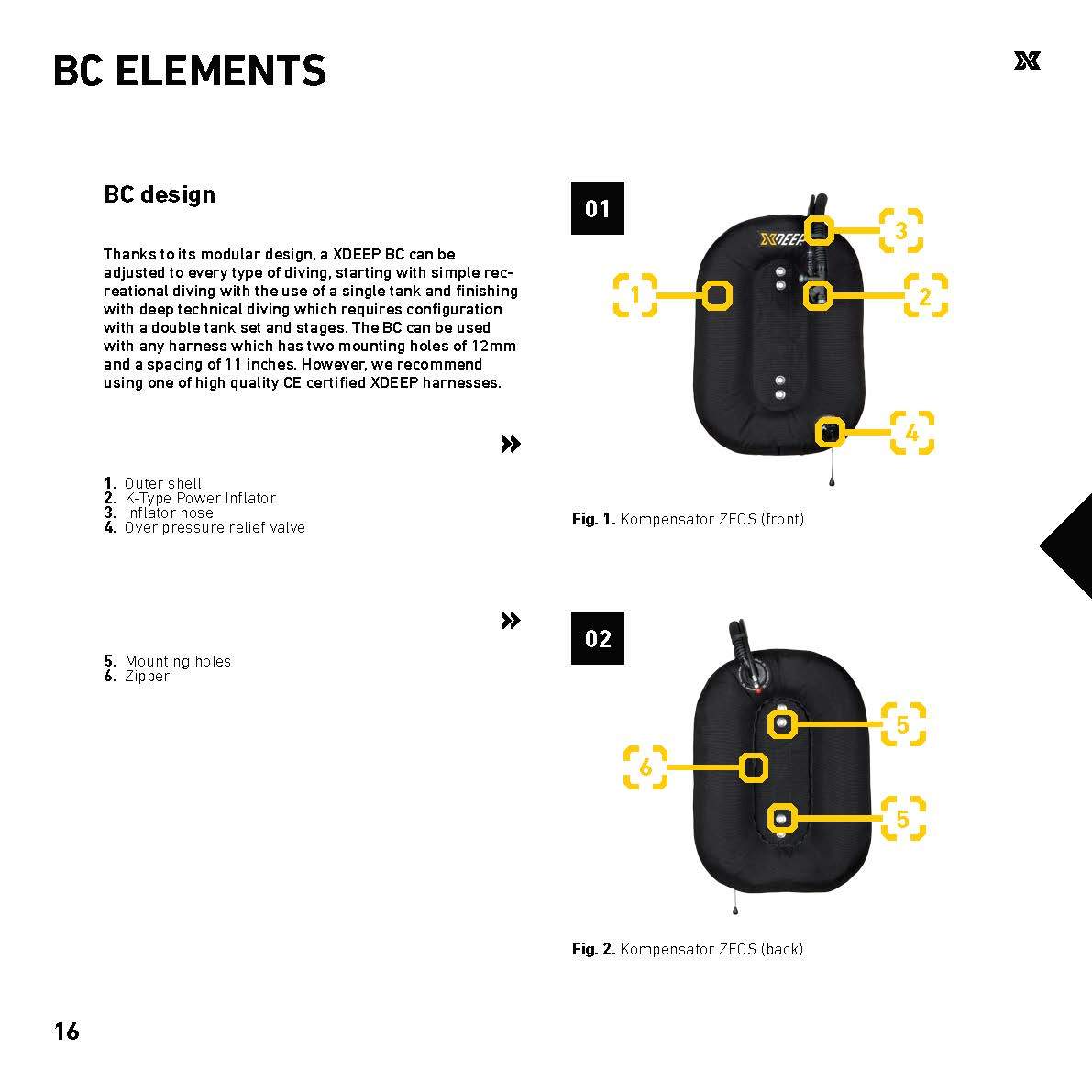 XDeep Zeos Deluxe BC Elements | Dive.VENTURES