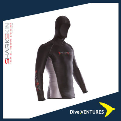 Sharkskin Chillproof Longsleeve With Hood Male - Dive.VENTURES