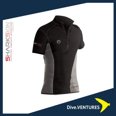 Sharkskin Chillproof Shortsleeve Chest Zip Male - Dive.VENTURES