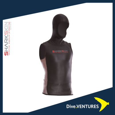 Sharkskin Chillproof Vest With Hood Male - Dive.VENTURES