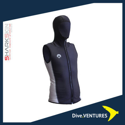 Sharkskin Chillproof Vest With Hood Fullzip Male - Dive.VENTURES