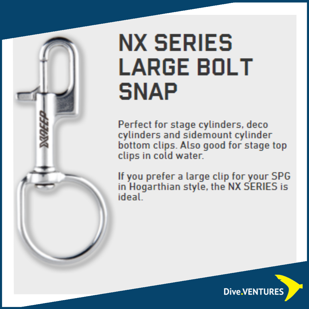 XDeep Nx Series Bolt Snap Sidemount - Dive.VENTURES