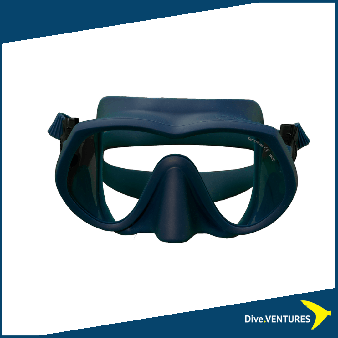 OMS Tattoo Mask Ocean Blue - Ultra Clear Lens - Western Size  | Dive.VENTURES