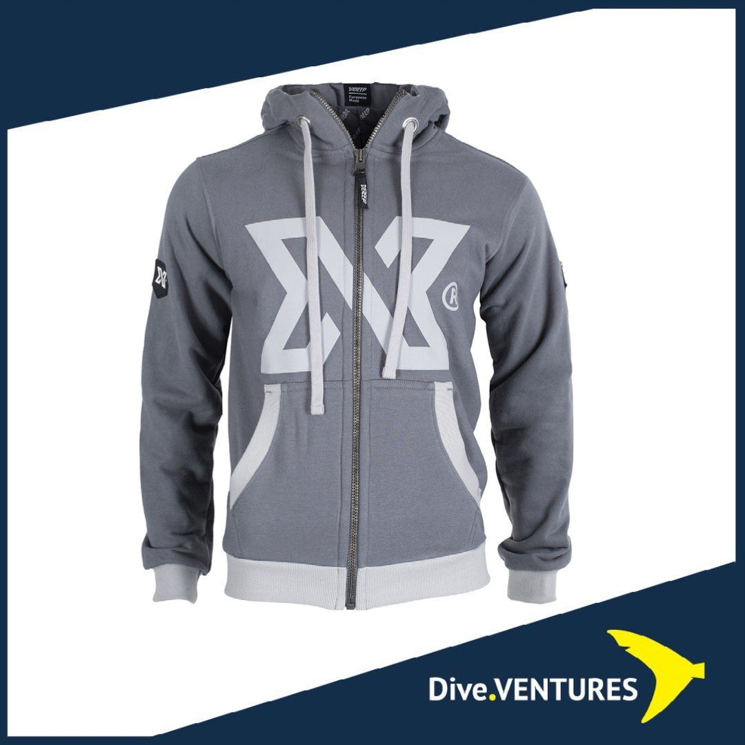 XDEEP Signature Hoodie Grey | Dive.VENTURES