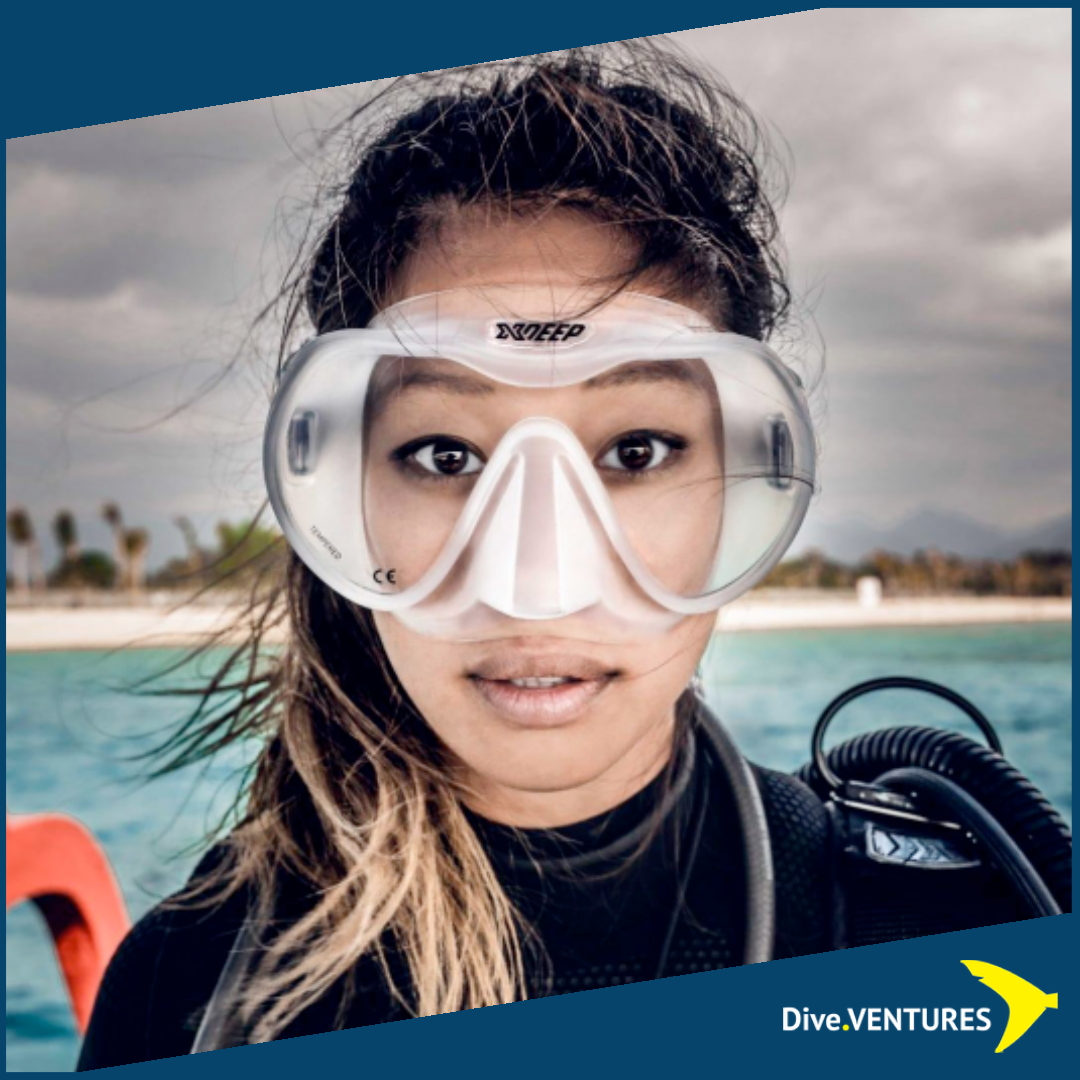 XDeep Frameless Mask  Clear  | Dive.VENTURES